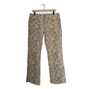 Vintage y2k Tommy Hilfiger Paisley Jeans Womens Size 12 retro art to wear